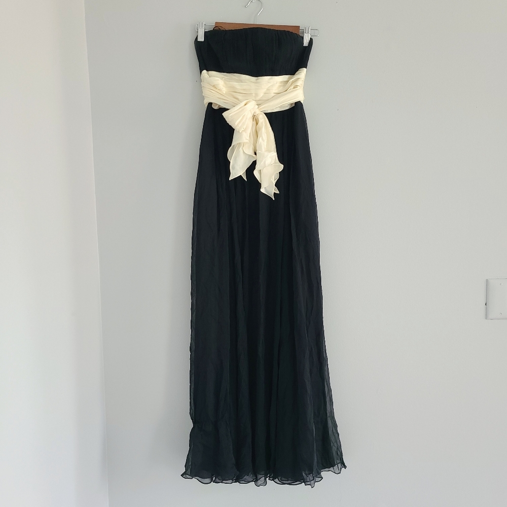 BCBGMAXAZRIA Black Evening Dress Size 4P